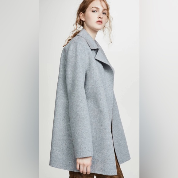 Theory ‘Sileena’ Open Front Jacket in Double Face Wool-Cashmere - Picture 3 of 8